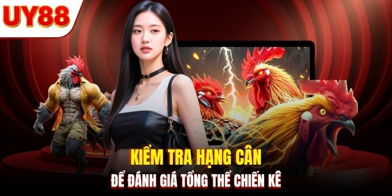 Kiểm tra hạng cân để đánh giá tổng thể chiến kê